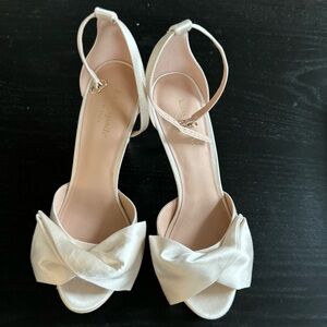 Kate Spade Women’s Ivory Satin Heels